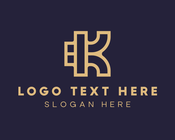 Digital Agency Letter K logo