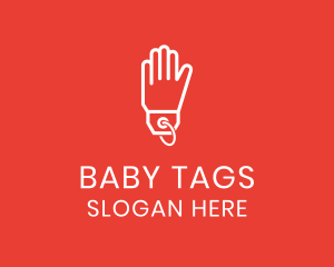 Hand Glove Price Tag logo design