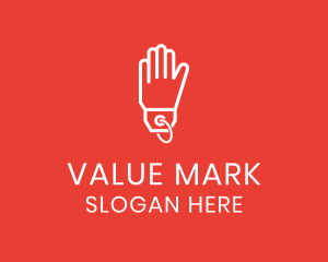 Hand Glove Price Tag logo design