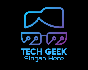 Tech Geek Nerd  logo