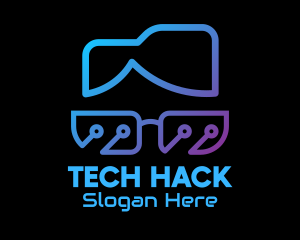 Tech Geek Nerd  logo design