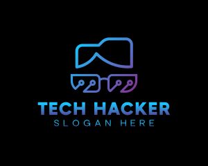 Tech Geek Nerd  logo design