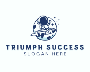 Astronaut Leadership logo design