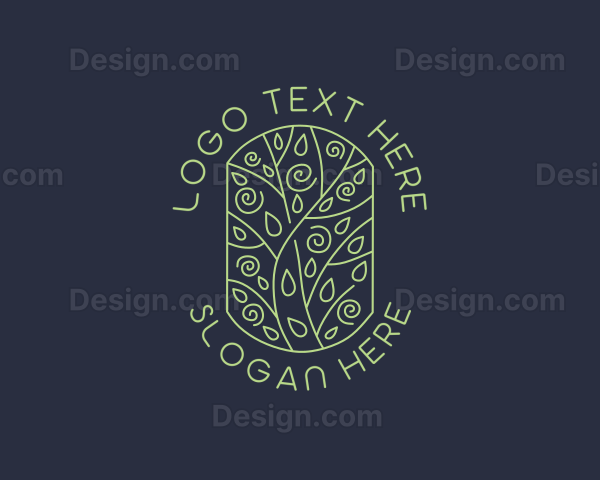 Gardening Tree Environmental Logo