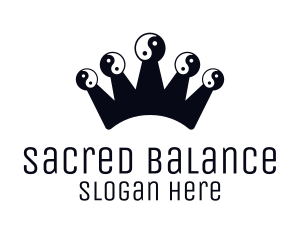 Yin Yang Crown Wellness logo design