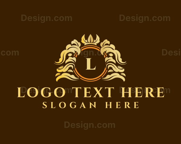 Luxury Crown Ornament Logo