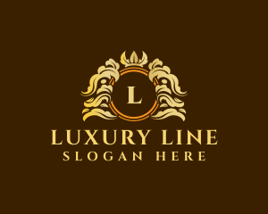 Luxury Crown Ornament logo design