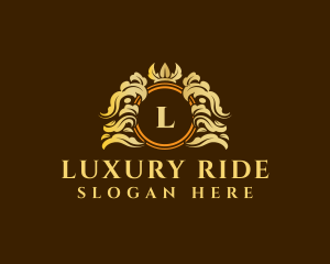 Luxury Crown Ornament logo design