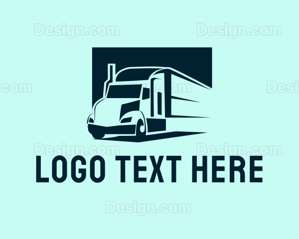 Delivery Truck Logistics Logo