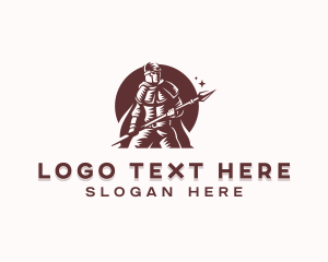 Barbarian Spear Warrior logo