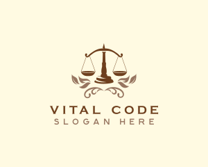 Ornamental Legal Scale  logo