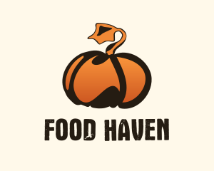 Gradient Pumpkin Farm  Logo