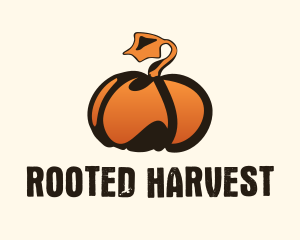 Gradient Pumpkin Farm  logo design