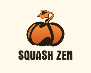 Gradient Pumpkin Farm  logo design