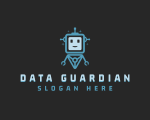 Data Tech Bot logo design