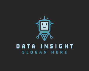 Data Tech Bot logo design