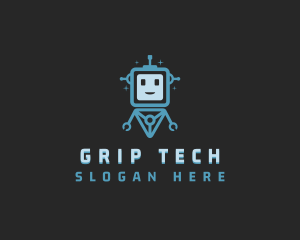 Data Tech Bot logo design