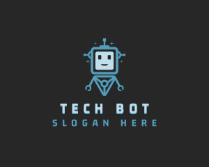 Data Tech Bot logo design