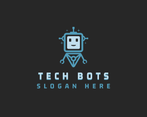 Data Tech Bot logo design