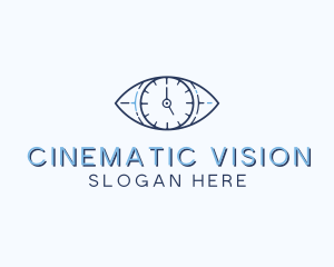 Eye Time Clock logo design