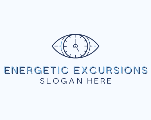 Eye Time Clock logo design