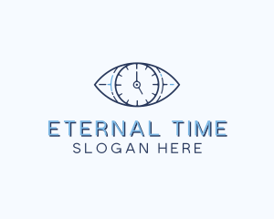 Eye Time Clock logo design