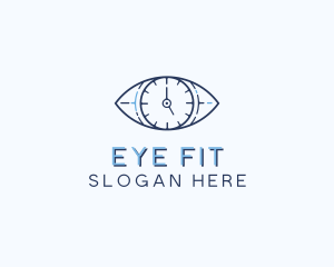 Eye Time Clock logo design