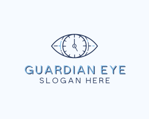 Eye Time Clock logo design