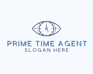 Eye Time Clock logo design