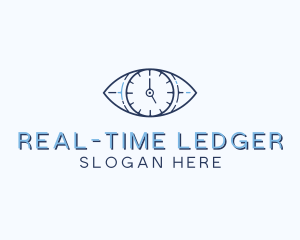 Eye Time Clock logo design