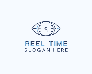 Eye Time Clock logo design