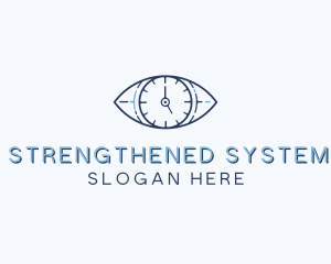 Eye Time Clock logo design