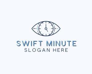 Eye Time Clock logo design