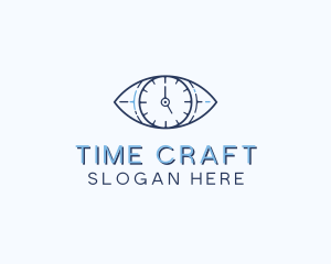 Eye Time Clock logo design