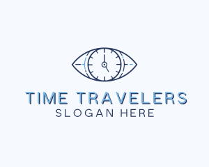 Eye Time Clock logo design