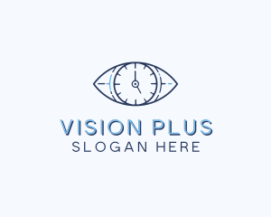 Eye Time Clock logo design