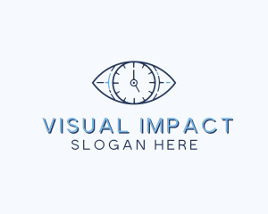 Eye Time Clock logo design