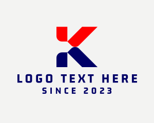 Cyber Digital Letter K logo