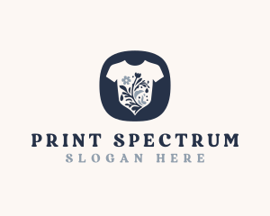 Floral Shirt Laundry logo design