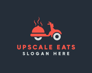 Food Delivery Vespa logo design