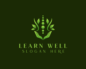 Hand Leaf Wellness logo design