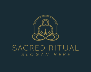 Yoga Zen Meditation  logo design