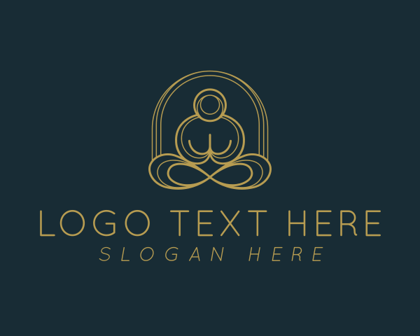 Buddha logo example 3