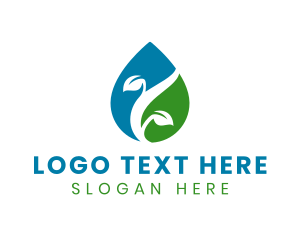 Natural Plant Droplet logo