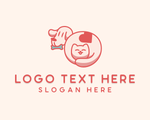 Cute Cat Dog logo