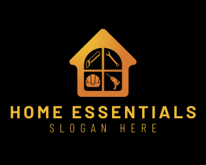 Orange Home Construction logo design