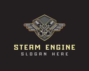 Piston Engine Mechanic logo design