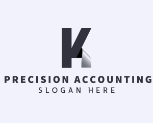 Accounting Finance Firm Letter K logo