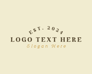 Retro Brand Wordmark logo