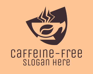  Coffee Brown Shield logo design